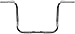 Wild 1 1 1/4in. Chubby Handlebar - 10in Ape - Chrome , Handle Bar Size: 1 1/4in., Color: Chrome