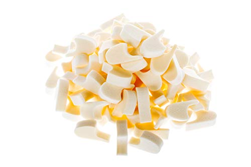 1/2" Thick Soft Foam Toe Separators – 25 Pack - White IP Foam Toe Spacers 1 9/16" x 15/16"
