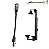 Sawhamale Guitar Microphone Clip Mount Holder with 3 Pin 4 Pin XLR Mic for Acoustic Guitar Performance Live Broadcast Black(D) #1