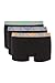 Produktbild Emporio Armani Men's Stretch Cotton Bold Monogram 3-Pack Trunk, Black/Black/Black, L (3er Pack)