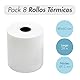 Dohe - Thermopapierrollen 80x60 mm (8 Stk.) - Kern ⌀12 mm, Länge 28 m, Belege für Kartenlesegeräte, Kassensysteme, Registrierkassen, POS- und EPOS-Drucker, Stärke 60 g/m², BPA-frei
