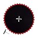 Zxpjkyu Trampoline Replacement Mat Jumping Cushion Round Home Equipment Outdoor Parts Premium Reusable Trampoline Jumping Cloth, Red 42 Buckle