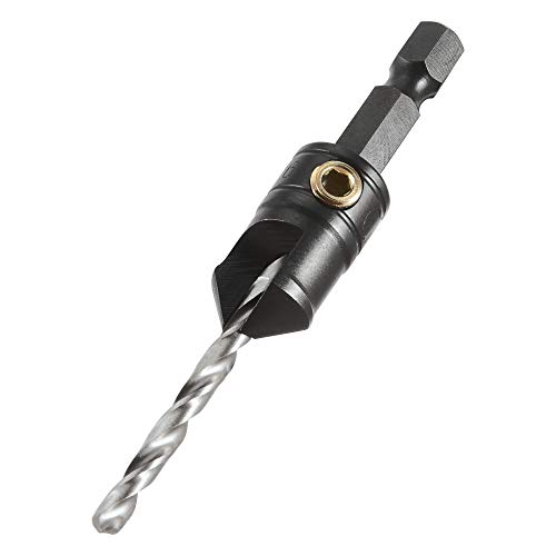 Trend Snappy 12.7mm Tool Steel Countersink with Adjustable 3.5mm Drill, Perfect for Hard & Softwoods, SNAP/CS/12, 9/64in 2 Trend Snappy 12.7mm Tool Steel Countersink with Adjustable 3.5mm Drill, Perfect for Hard & Softwoods, SNAP/CS/12, 9/64in - Image 2