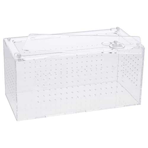 Mipcase Feeding Spider Cricket Breeding Tarantulas Snail Amphibians Crab Turtle Animal Keeper Reptile Caterpillars Terrariums Critter Enclosure Habitat Snake Carrier Mini House Portable #TOP11