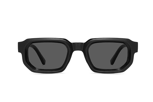 Image of Hanj Rectangle Retro Sunglasses for Women Men Vintage Square Sun Glasses Fashion Classic 90s Shades