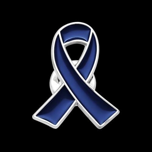 Image of 6Pcs Awareness Enamel Ribbon Lapel Pins Ribbon Brooch Pin for Charity Events Survivor Campaign Party Favors Supplies