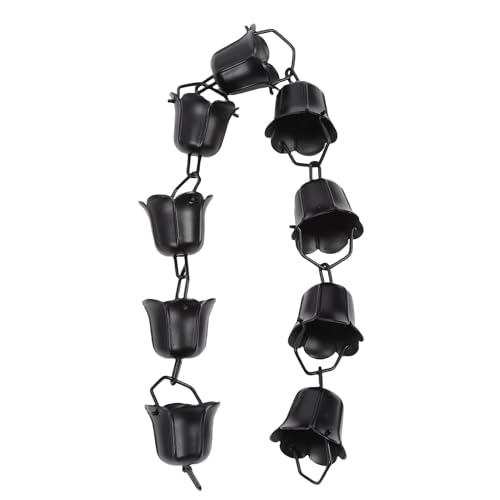 Sunicon Catene Pioggia, raccoglitori Acqua piovana, Catene Pioggia da Esterno Adatte per grondaie, grondaie da Esterno, pluviali (B)