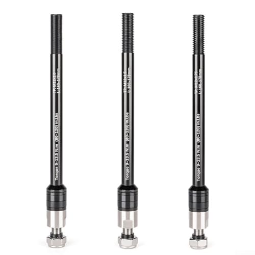 Fahrradanhänger Steckachsadapter M12 x P1.0 215mm Schnellspanner Umrüstadapter für Kinderanhänger & Hundeanhänger