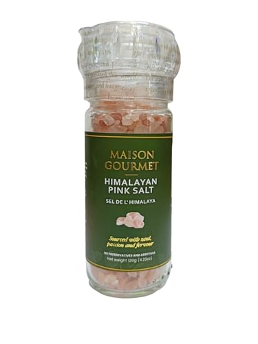 Maison Gourmet Himalayan Pink Salt Grinder 120g Small