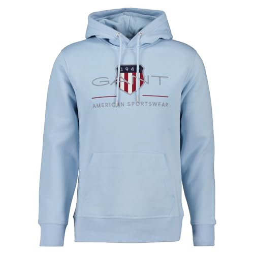 Preisvergleich Produktbild GANT Herren REG Archive Shield Hoodie Kapuzenpullover, Fresh Blue, 56