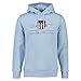 Produktbild GANT Herren REG Archive Shield Hoodie Kapuzenpullover, Fresh Blue, 56