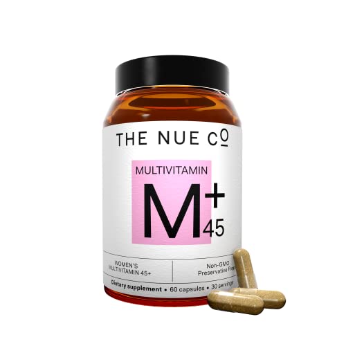 The Nue Co. Women's Multi Vitamin 45+ Supplement- Supports Energy, Immunity, Focus, Vegan, Gluten Free, 60 Capsules #TOP4