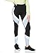 Produktbild Amazon-Marke: AURIQUE Damen Colour Block-Sportleggings, Schwarz (Black/Serenity/White), M
