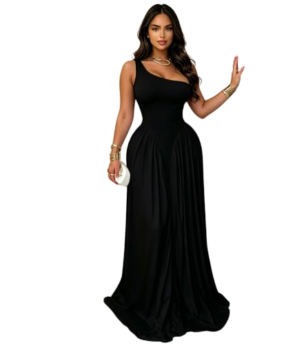 Image of PORRCEY Women's Sexy Rhinestone Mesh See Through Party Night Prom Dress