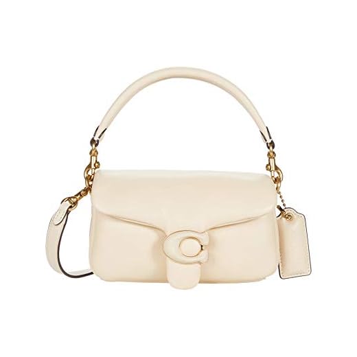COACH Leather Covered C Closure Pillow Tabby Shoulder Bag 18 B4/Ivory One Size