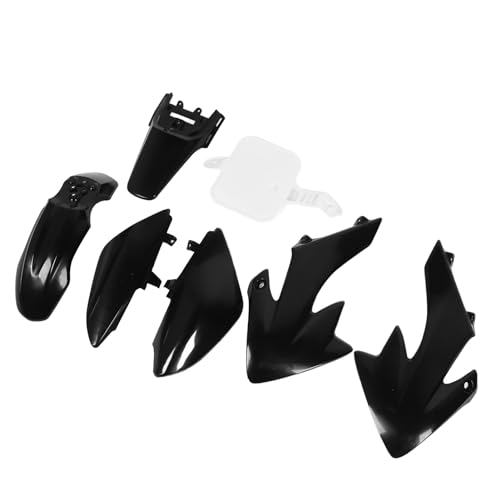 Dilwe Kit de Travail de Carénage de Moto en Plastique ABS, Ensemble Complet de Protection contre les éclaboussures, 7 Panneaux de Garde-boue pour les Pilotes de Vélo CRF50 XR50 à Pit Dirt Trail (Six