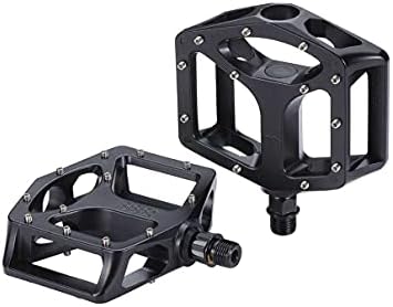 BBB Cycling Mountain Bike Pedals Flat 9/16" with Replaceable Grip Pins for Downhill and Freeriding MountainHigh BPD-32