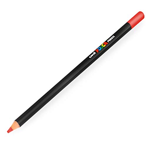 Uni Posca Farbstift – Professioneller Öl- und Wachsfarbstift – KPE-200 – Dunkelrot (14) – 1 Stück