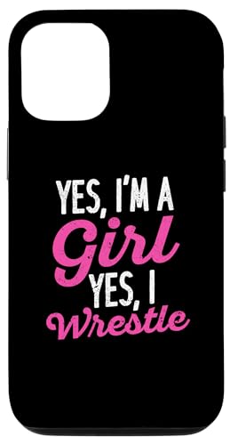 Carcasa para iPhone 14 Funny Wrestling Girls Wrestler Woman Yes I'm A Girl Wrestle