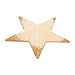 Juvale 12 Pack Unfinished 3D Wood Stars for Crafts, Wooden Cutouts for 4th of July Decorations, Christmas Ornaments (4.5 x 1 in)