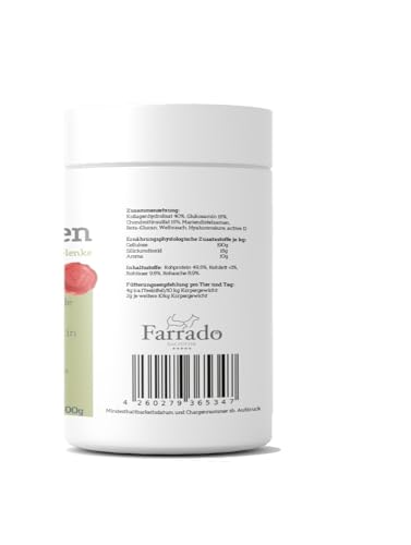 FARRADO I Hylagen Pulver 500g Collagen & Hyaluron I Gelenkpulver für Hunde
