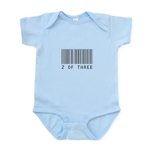 CafePress Triplets Barcode Infant Bodysuit Cute Infant Bodysuit Baby Romper