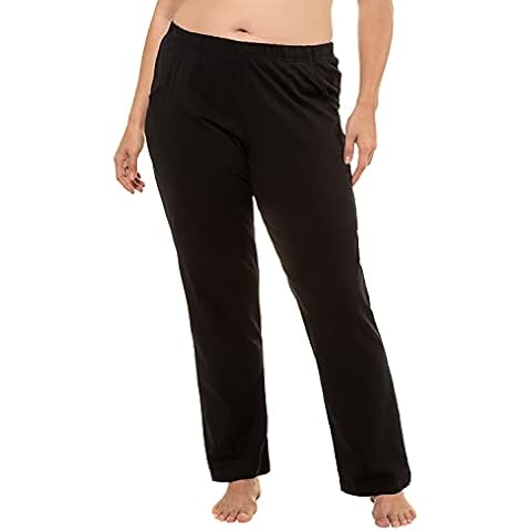 Ulla Popken Women's Bootcut_64083110 Trousers, Black (Black 10), 24/26 UK Cover