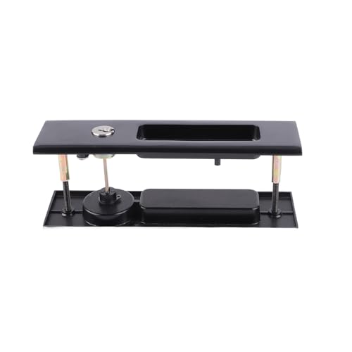 Sorandy �������� �ϋv���̂�������˃��b�N�Z�b�g ���炩�ȕ\�� �o�X���[���o���R�j�[�p ������V���o�[ �ؐ��h�A�A�����˗p�A160x45mm - �u���b�N (�N���V�b�N�ȍ��̎l�p���V���O���t)