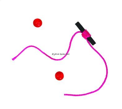 Hawken AFBSPK-10 Aero-Float Micro Bobber Stop Neon Pink w/Slotted