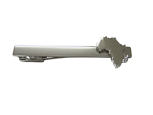 Kiola Designs Africa Map Shape Square Tie Clip