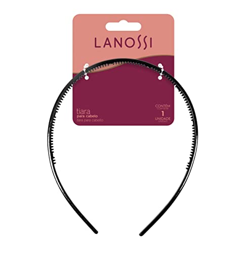 Tiara para Cabelo Black, Lanossi Beauty & Care, Preto