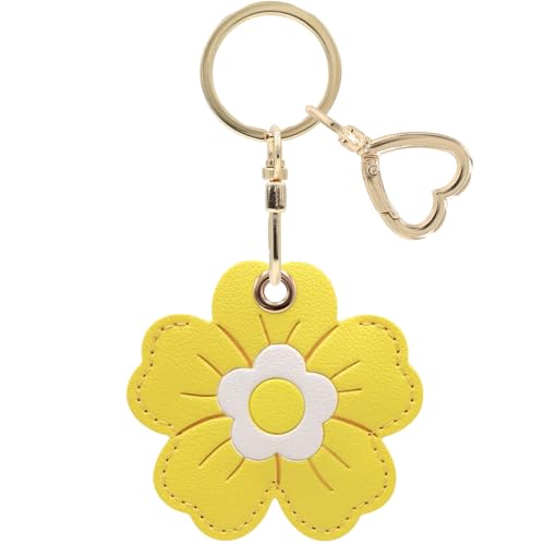 Evita perder las llaves con la funda AirTag protectora amarilla