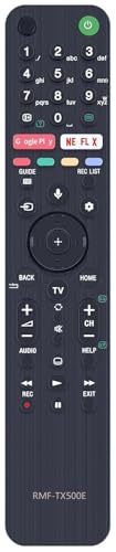 RMF-TX500E Universal Remote Control Compatible for Sony KD-55XH9505 KD-65XH8096 KD-49XH8196 KD-55XH8196 KD-55XH9005 KD-65XH9005 KD-49XH9505 KD-55A8 KE-55XH9296 KE-55A8 TV,Sub for RMF-TX600E