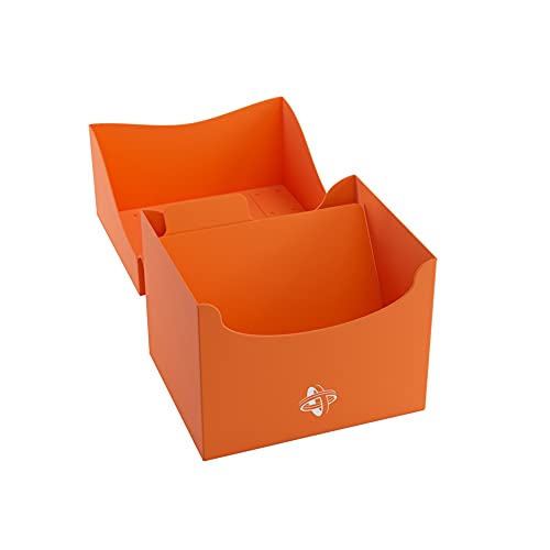 Gamegenic Side Holder 100+ Xl Casual Deck Box | Double-Sleeved Card Storage With Flex Card Divider | Premium Card Protector | Cobra Neck Technology | Holds Up To 100 Cards | Orange Color | Made #TOP1