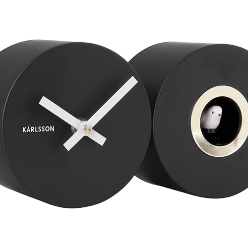 Reloj de pared Duo Cuco Karlsson negro KA5789BK analógico de diseño 6