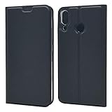 Ultra delgado Custodia® Ultra Delgado PU TPU Flip Folio Funda con Ranura y la Función Stand para Tarjeta para ASUS Zenfone 5 ZE620KL(Negro)
