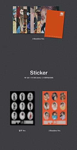 Álbum fotográfico NCT 127 'Baddies' 4.o álbum, versión photobook con cubierta 2, incluye CD + póster plegable + folleto + postal + pegamento + tarjeta fotográfica, sellado y con seguimiento miniatura 6