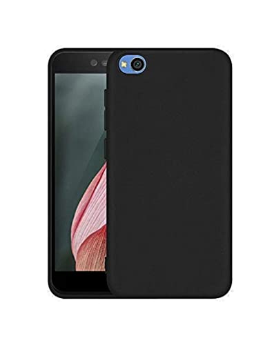 Image of Mobile Back Cover Case for Xiaomi Mi Go (Silicone Case|CameraProtection|Black SC1510)