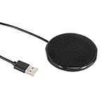 Micrófono omnidireccional USB con reducción de ruido - Pastilla - Patrón polar cardioide - Compatible con Windows/- Conectividad USB 2.0 - Captura de audio cristalina