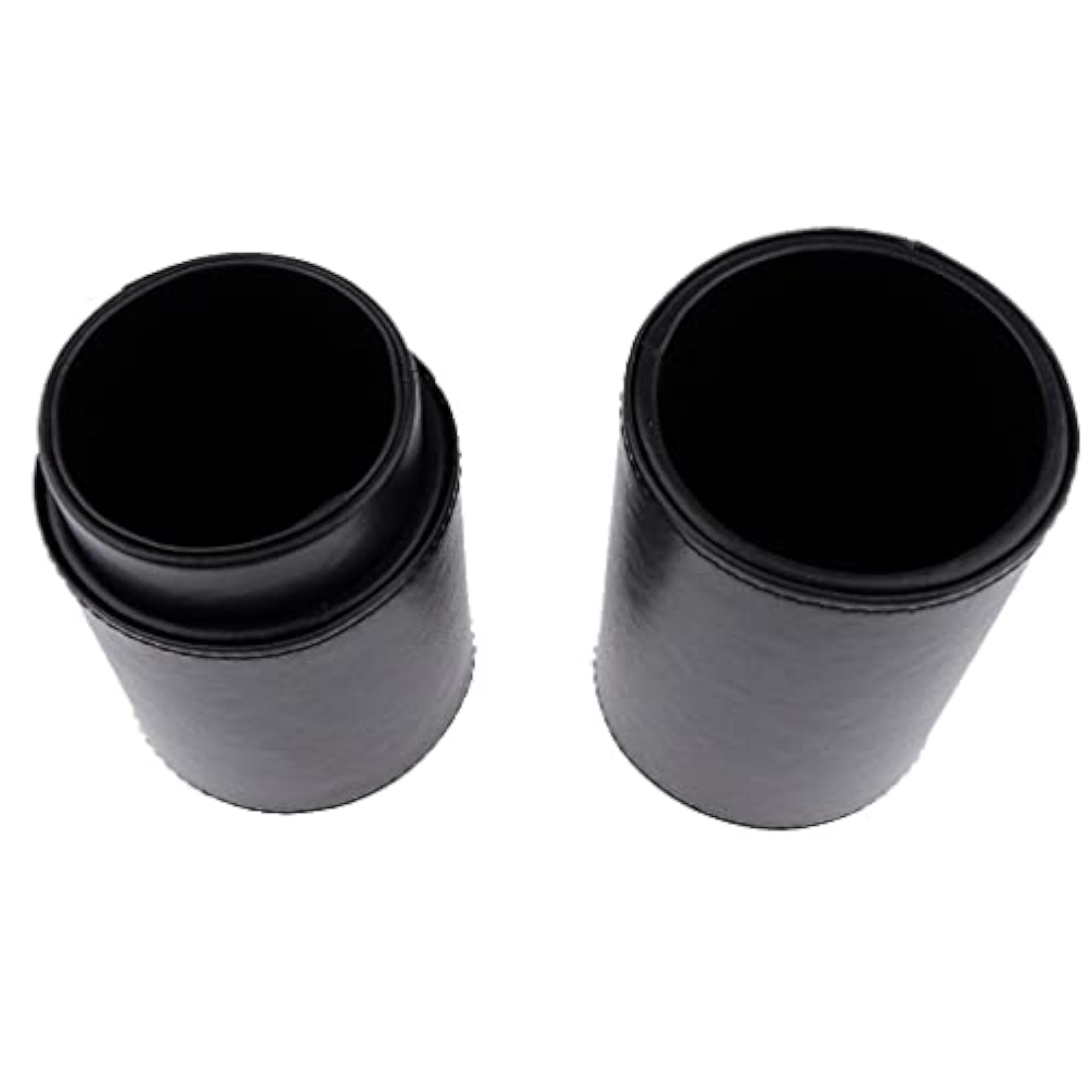 3x PU Empty Storage Container for Makeup Brushes, Black