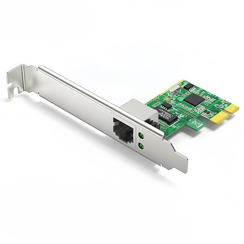 Tarjeta de red independiente RJ45 Gigabit Ethernet de alta velocidad para computadora de escritorio PCI-E interna sin disco miniatura 1