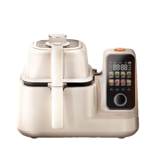 Máquina de cocina inteligente de 2000 W con WiFi y NFC, olla antiadherente de cerámica, pantalla táctil para freír y guisar automáticamente, multicocina