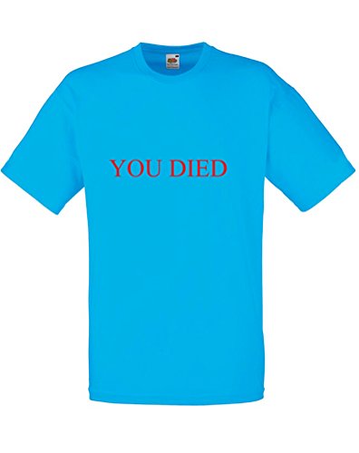 Print+Wear+Clothing Brand88 - Camiseta para Hombre con Texto You Died - - XX-Large