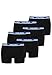 Produktbild HEAD Herren Basic Boxer Pant Shorts Unterwäsche Unterhose 6 er Pack, Farbe:008 - Black/Blue, Bekleidungsgröße:L