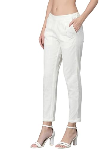 Cotton Casual Pant for Women’s | Ankle Length Regular fit Cotton Trouser | Straight Fit Pants for Formal, Office, Casual and Daily Outdoor Lifestyle