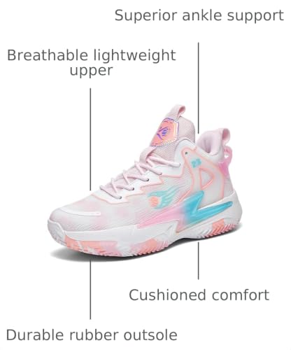 Image of Basketball Shoes for Womens and Mens, Breathable Non Slip Outdoor Casual Unisex-Adult Fashion Sneakers