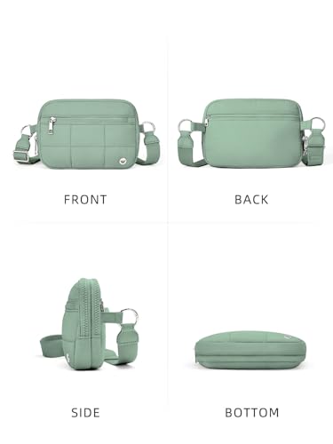 Image of WESTBRONCO Small Crossbody Bags for Women Nylon with Adjustable Strap, Zipper Crossbody Purse, 1L Shoulder Bag for Travel