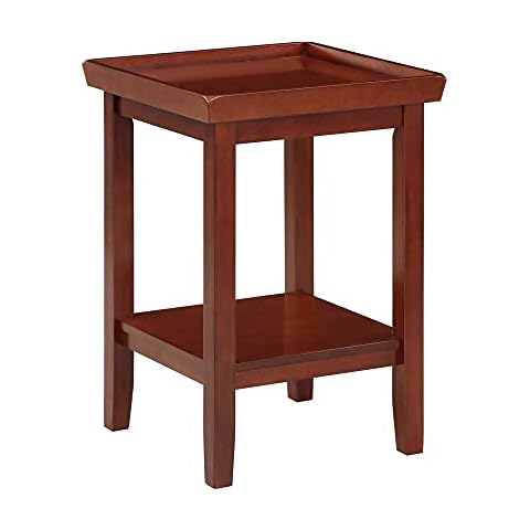 Mesa auxiliar Convenience Concepts Ledgewood con estante Cover