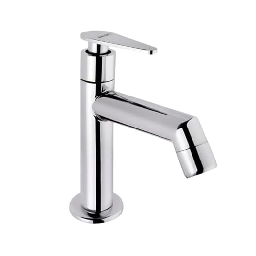 ENICET High Neck Pillar Cock, Matte Black Body, 12 inch Tall Extended Body, Foam Flow, Wash Basin Pillar Tap, Sink Tap for Kitchen and Bathroom, Table top tap (TE120 Black)