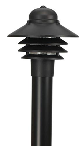 Solus S75Tc-Le26C-Bk Nautical Post Mount Walkway Light With 4000K Energy Star Led Lamp, Durable Acrylic Clear Lens, Fade & Rust Resistant, Ul Listed, Fits 3" Diameter Posts, 10" H X 10 1/16" D, Black #TOP1